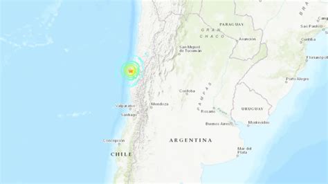 Magnitude 6.6 quake strikes in Argentina and is felt in neighboring Chile, but no damage reported